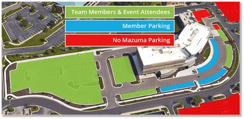 hq parking map